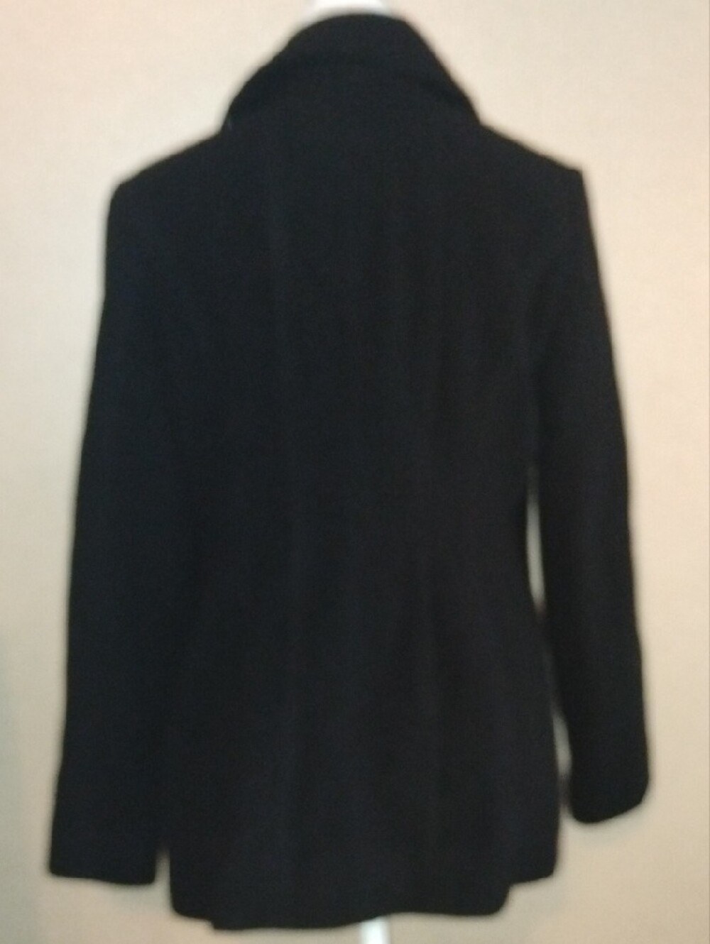 Croft & barrow Medium Black Wool-Blend Peacoat - Picture 6 of 7